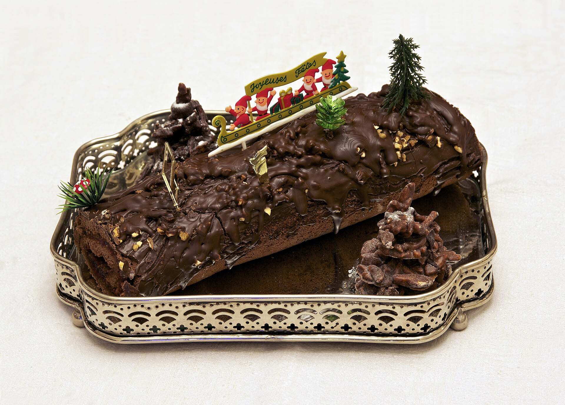 Bûche de Noël artisanale