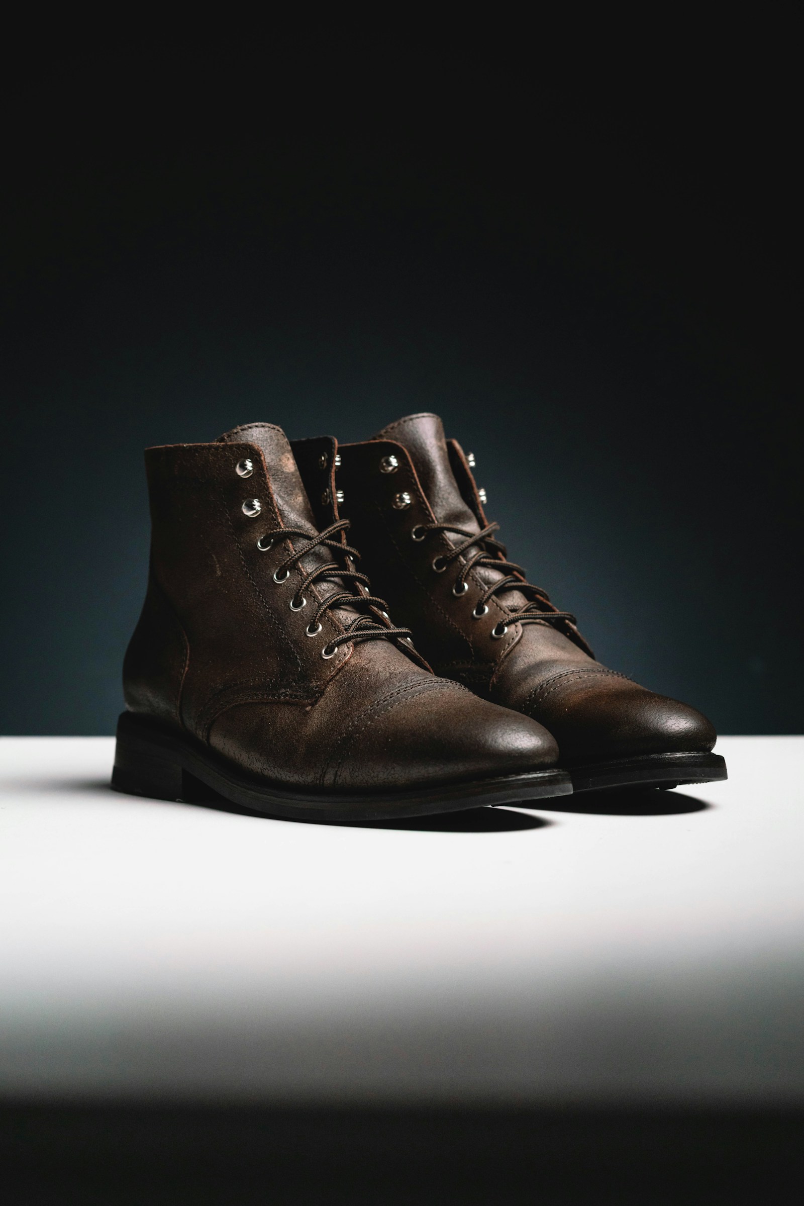 Bottes cuir resemelées